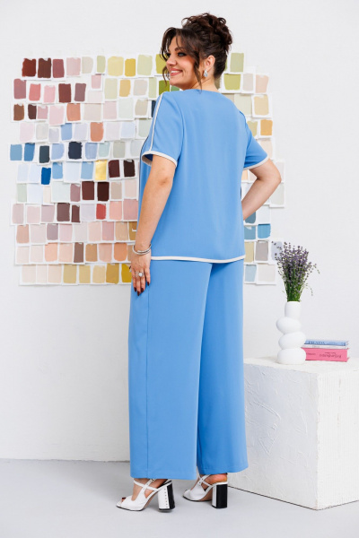 Блуза, брюки Romanovich Style 2-2671 голубой - фото 7