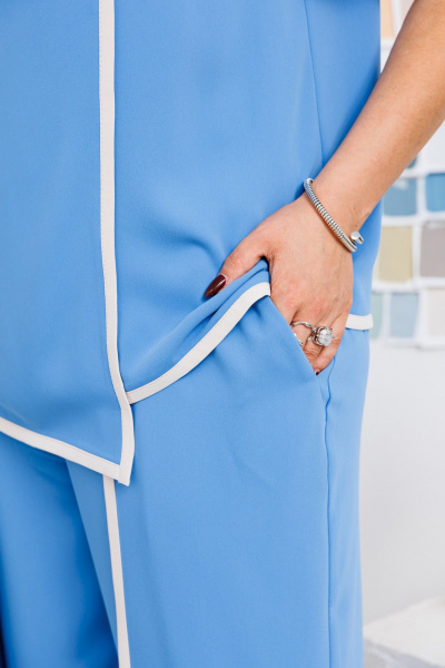 Блуза, брюки Romanovich Style 2-2671 голубой - фото 6