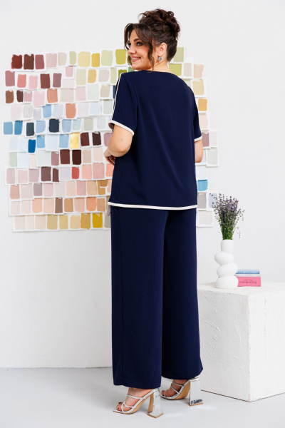 Блуза, брюки Romanovich Style 2-2671 синий - фото 3