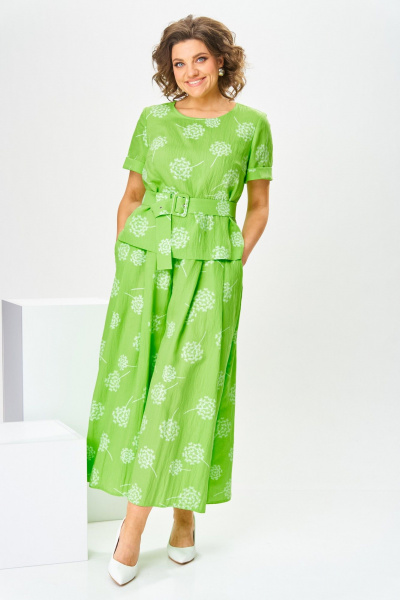 Блуза, брюки Romanovich Style 2-2704 салатовый - фото 4
