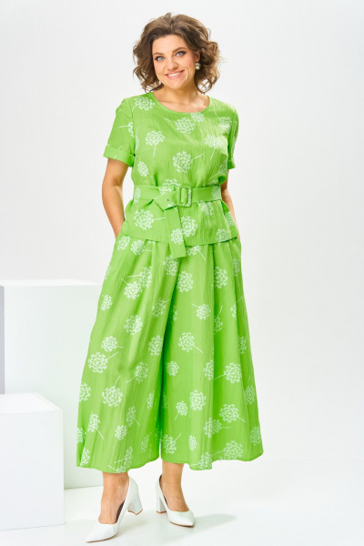 Блуза, брюки Romanovich Style 2-2704 салатовый - фото 3