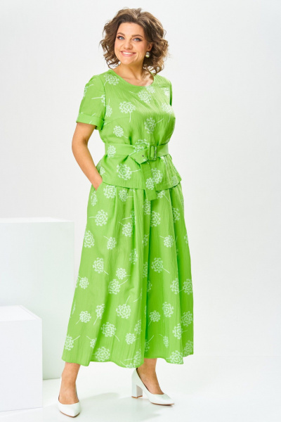 Блуза, брюки Romanovich Style 2-2704 салатовый - фото 2