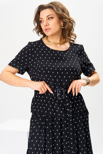 Блуза, брюки Romanovich Style 2-2704 черный - фото 8