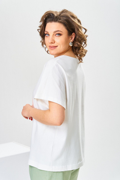 Блуза, брюки, жакет Romanovich Style 3-2377 белый/салатовый - фото 12