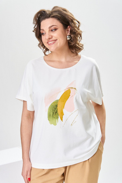 Блуза, брюки, жакет Romanovich Style 3-2377 салатовый/бежевый - фото 10