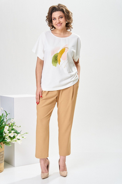 Блуза, брюки, жакет Romanovich Style 3-2377 салатовый/бежевый - фото 9