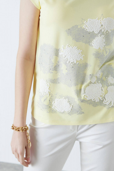 Майка Nelva 21904 желтый - фото 3