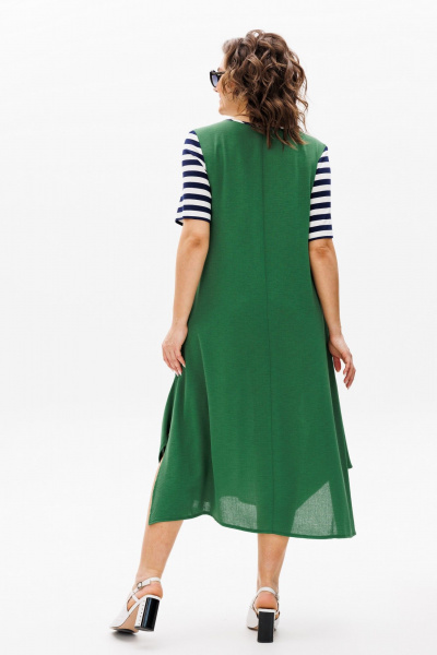 Платье Michel chic 2178 зеленый-полоска - фото 6