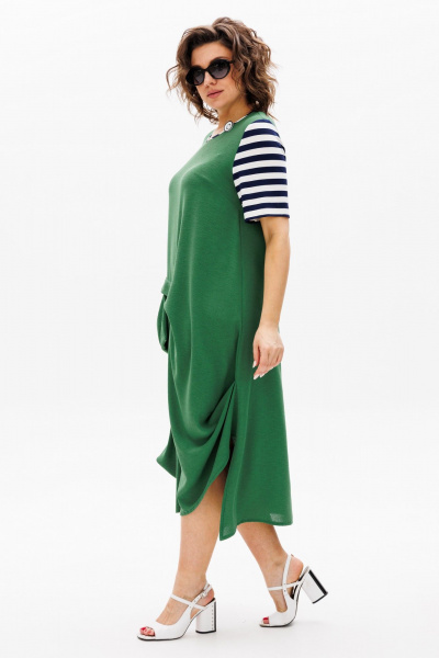 Платье Michel chic 2178 зеленый-полоска - фото 5