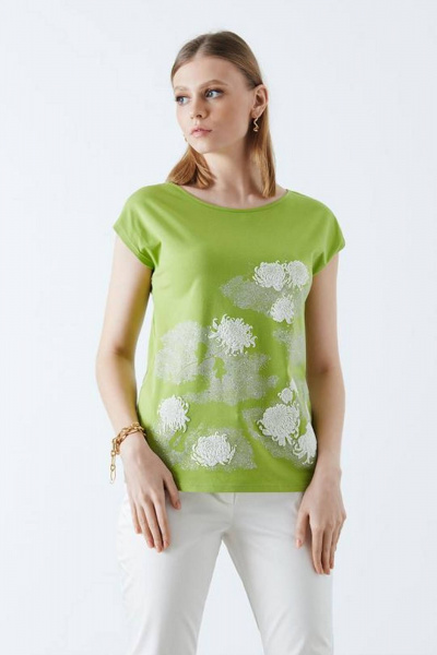 Майка Nelva 21905 салатовый - фото 1