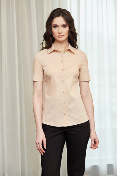 Блуза Nelva 22369 пудровый - фото 1