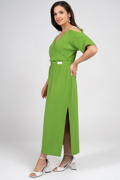 Платье Alani Collection 2356 зелень - фото 6