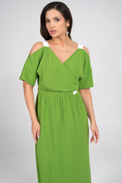 Платье Alani Collection 2356 зелень - фото 3