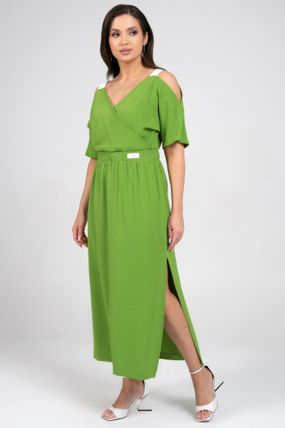 Платье Alani Collection 2356 зелень - фото 2