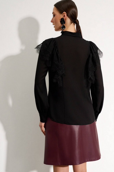 Блуза Nelva 22726 черный - фото 5