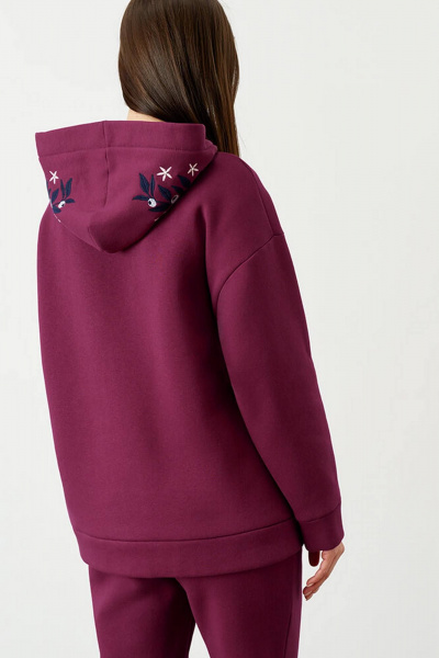 Джемпер Nelva 22732 бордо - фото 5