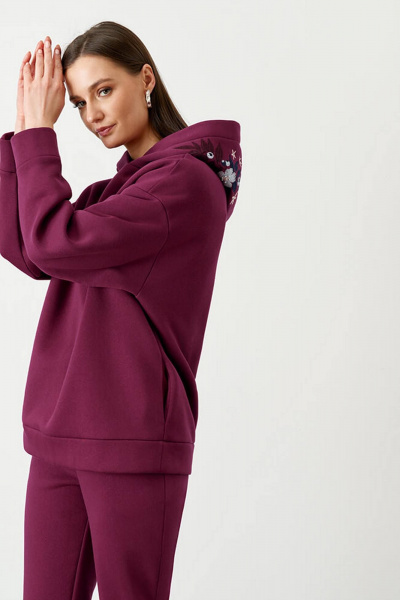 Джемпер Nelva 22732 бордо - фото 2