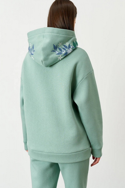 Джемпер Nelva 22732 светло-зеленый - фото 4