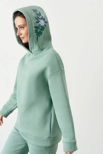 Джемпер Nelva 22732 светло-зеленый - фото 3