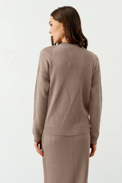 Джемпер Nelva 22740 бежевый - фото 3