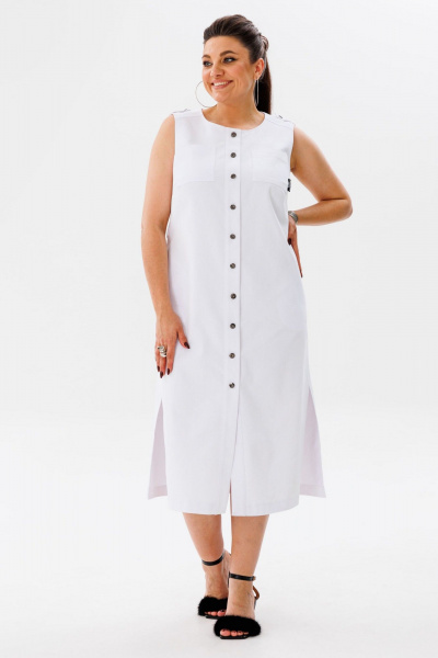 Платье Anelli 1478 чистый_белый - фото 10