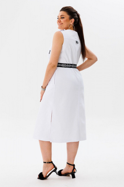 Платье Anelli 1478 чистый_белый - фото 6