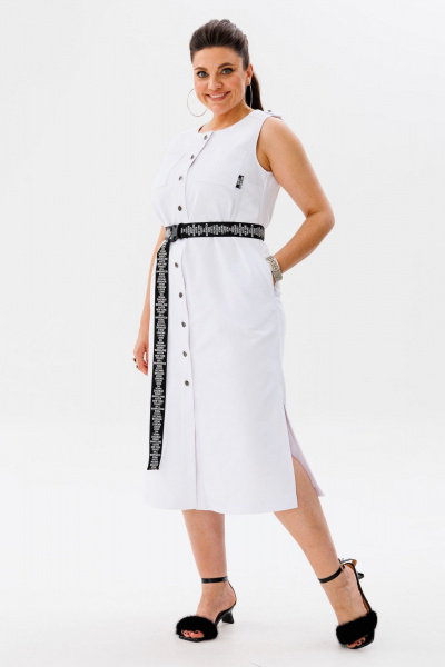 Платье Anelli 1478 чистый_белый - фото 2