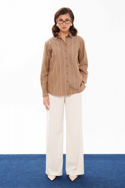 Блуза Панда 12540 бежевый - фото 2