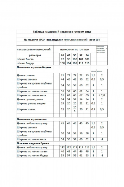 Блуза, брюки, топ Мода Юрс 2900 синий_горох - фото 6
