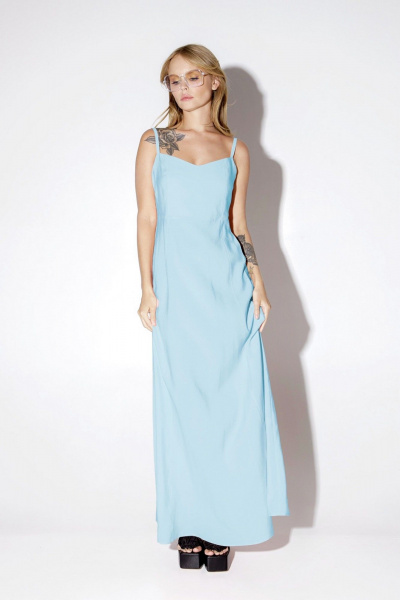 Платье, рубашка PiRS 5152 голубой - фото 2