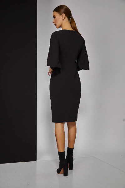 Деловое платье с рукавами-фонариками и сборкой на лифе Sharm-Art 1048/2 - фото 3