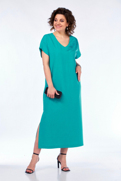 Платье БагираАнТа 1031 бирюза - фото 7