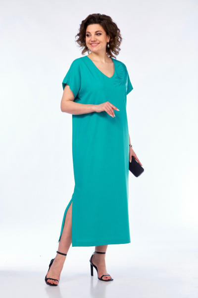 Платье БагираАнТа 1031 бирюза - фото 6