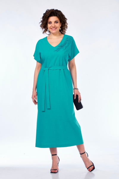 Платье БагираАнТа 1031 бирюза - фото 1