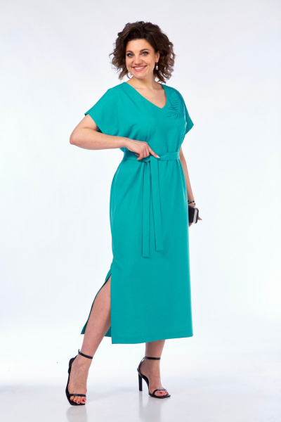 Платье БагираАнТа 1031 бирюза - фото 2