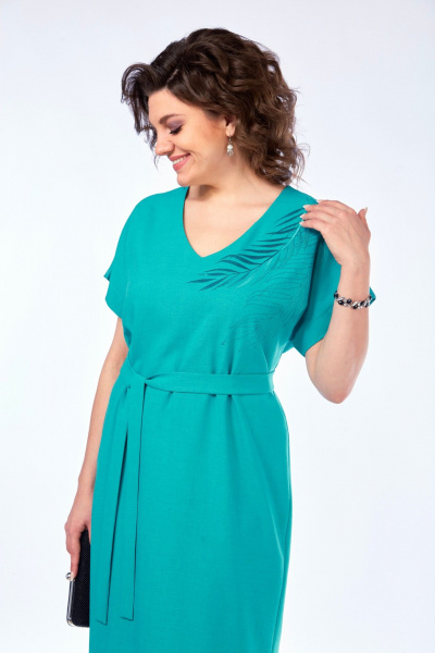 Платье БагираАнТа 1031 бирюза - фото 3