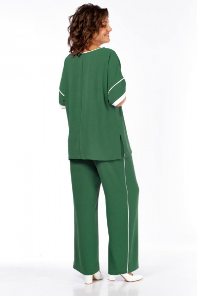 Блуза, брюки Диомант 2064 зеленый - фото 9