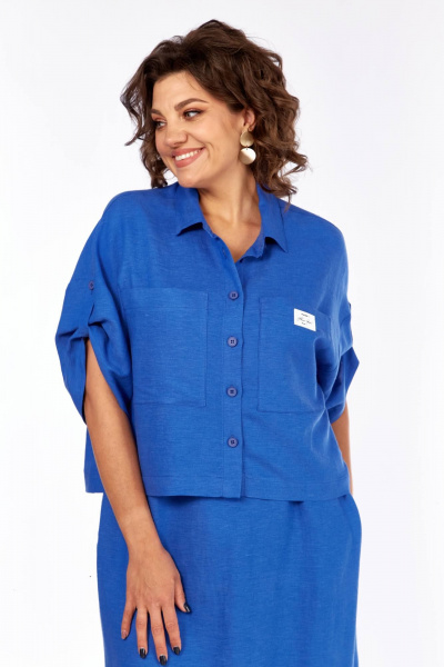 Блуза, сарафан Диомант 2060 синий - фото 8