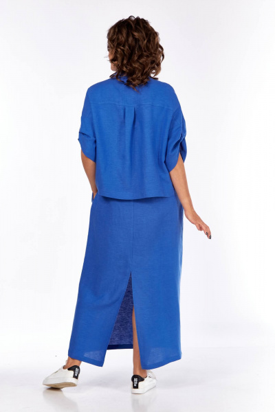 Блуза, сарафан Диомант 2060 синий - фото 5