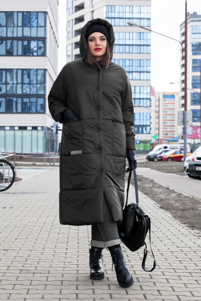 Пальто Lady Secret 8279 черный - фото 4