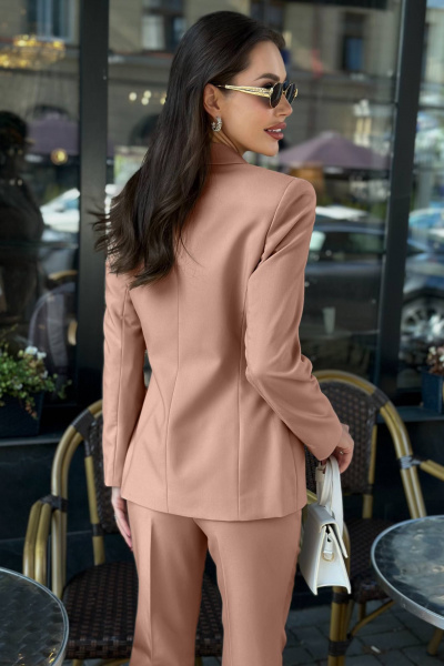 Брюки, жакет Temper 154 песочный - фото 4