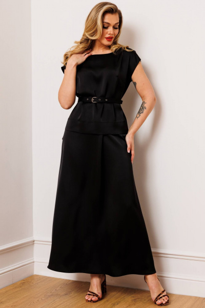 Топ, юбка Мода Юрс 2897 черный - фото 2