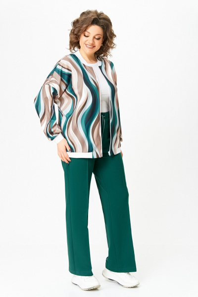 Брюки Swallow 801.3 изумрудный - фото 6