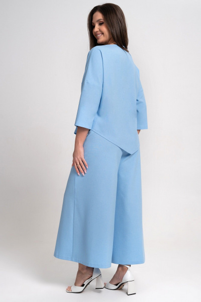 Блуза, кюлоты Alani Collection 2311 голубой - фото 5