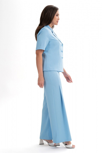 Брюки, жакет Alani Collection 2334 голубой - фото 6