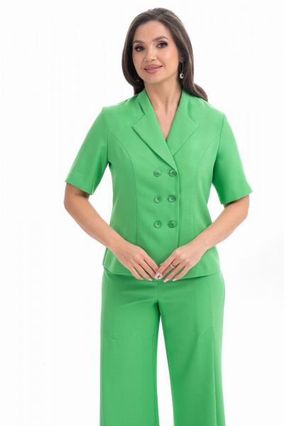 Брюки, жакет Alani Collection 2334 яблоко - фото 4