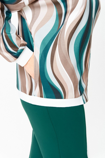 Бомбер Swallow 785.2 мультиколор/разводы - фото 12