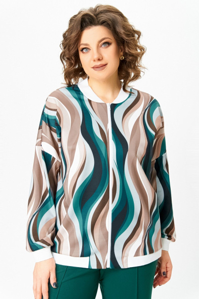 Бомбер Swallow 785.2 мультиколор/разводы - фото 3