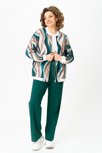 Бомбер Swallow 785.2 мультиколор/разводы - фото 10