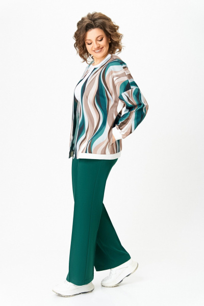 Бомбер Swallow 785.2 мультиколор/разводы - фото 9